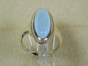 NEU: Ring Größe 20 -62,5 375 Gold mit natürlichem Blautopas