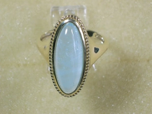 NEU: Ring Größe 20 -62,5 375 Gold mit natürlichem Blautopas
