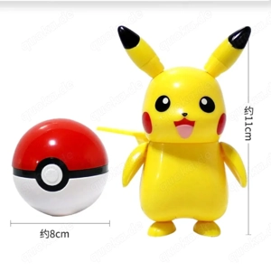Pokemon Pikachu Pokeball Figur  Bild 2