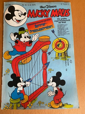 Micky Maus Heft Nr. 31, 2.8.1975