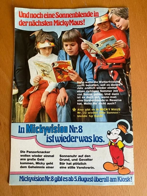 Micky Maus Heft Nr. 31, 2.8.1975 Bild 2