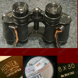 Fernglas Hunter 75 Coated Optics 8x30 Feldstecher, funktioniert