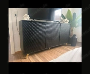Sideboard Mirjan24 schwarz goldene Beine