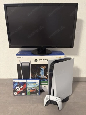 sony Playstation 5 fifa23 spielkonsole mit Originalverpackung und 2 Videospiel