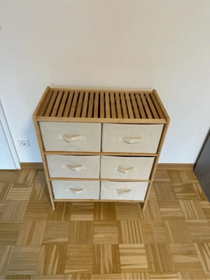 Regal mit 6 Stoffkörben