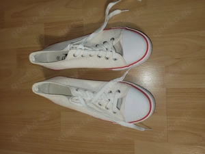Damen Stoffschuhe weiß Größe 42