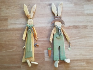 Hasen Hasenpaar Ostern Hängedeko 52 cm