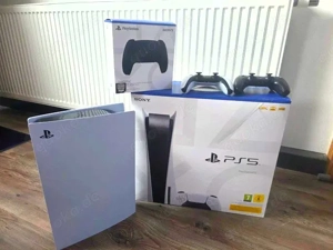 Sony Playstation 5 spielkonsole mit Originalverpackung und 2 controller + rechnung