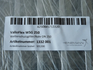 1 VALLOX Valloflex Wetterschutzgitter WSG 250, 1332 001, Lüftung