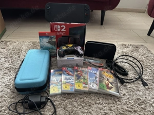 nintendo switch 2 mit sammlung videospiel und Originalverpackung 