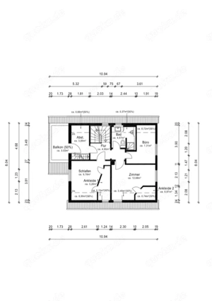 Vermessung & Wohnflächenberechnung (WoFlV) mit Architektenstempel