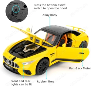 Mercedes-Benz SL63 Spielzeugauto, 1:22 Automodell Sound Licht Neu