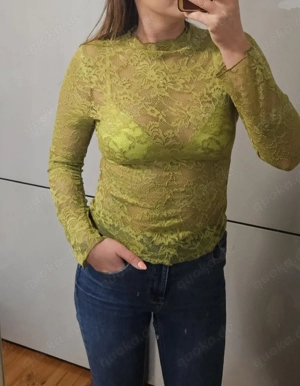 Damen Spitzen Bluse gr M