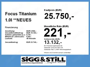 Ford Focus Titanium 1.0l NAV*IACC*SHZ*BLIS*LED*PDC*CAM Bild 4