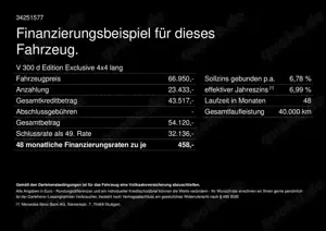 Mercedes-Benz V 300 d Edition Exclusive 4x4 lang AMG Pano 360° Bild 2