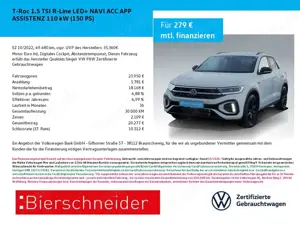 Volkswagen T-Roc 1.5 TSI R-Line LED+ NAVI ACC APP ASSISTENZ