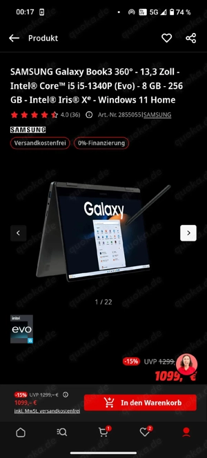 Samsung Galaxy Book 360 13" | i5 | 8GB RAM