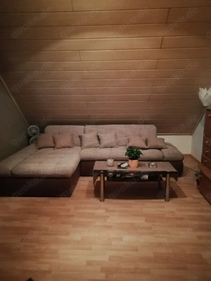 L-Form Sofa beige braun