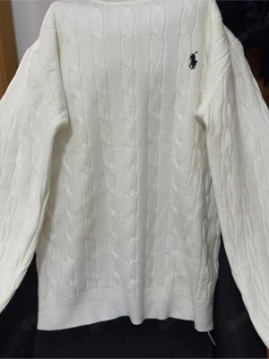 Ralph Lauren Zopfpullover Weiß   Größe M, neuwertig