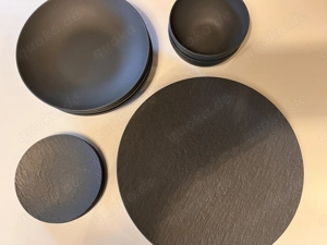 Villeroy & Boch Schieferoptik   4er Set Teller & Schalen
