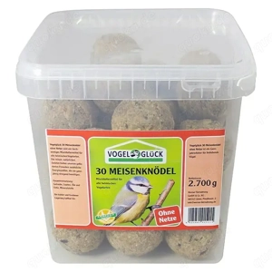 Meisenknödel ohne Netz in 5 Eimern, Gesamt 150 Stück, 13,5 kg