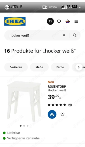 Schminktisch mit Hocker Bild 5