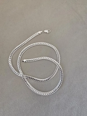 925 Silberkette 55cm | 6mm | Halskette Herren Damen Silber Kette