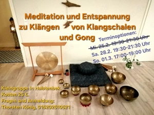 Entspannung und Meditation mit Klangschalen (Kleingruppe)