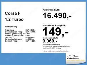 Opel Corsa F 1.2 Turbo GS Line SHZ+Kamera+TotWinkel Bild 4