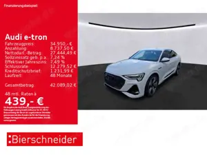 Audi e-tron 55 Sportback 2x S-Line Black 21 MATRIX B