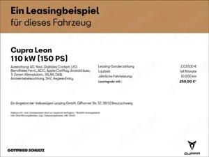 CUPRA Leon Sportstourer 1.4 e-Hybrid DSG   Navi   Kamera   Ke Bild 2