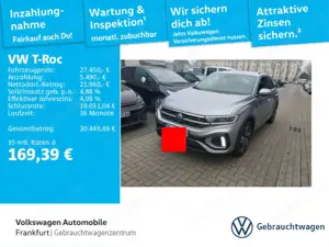 Volkswagen T-Roc 1.5 TSI DSG R-Line Navi IQ.Light DAB+ Fron