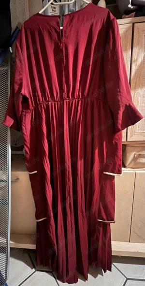 Elegantes Maxikleid im Lagen-Look   Weinrot (Gr. 3XL)