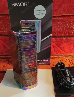 Akkuträger: Smok Majesty Lux Edition, Rainbow  7 Color Cobra. FP. 75  Neuwertig.  Bild 3