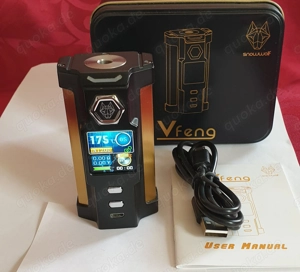 Akkuträger:Snowwolf Vfeng Schwarz  Gold, FP. 50 , gebr. Top Zustand ! SAMMLUNGSVERKLEINERUNG