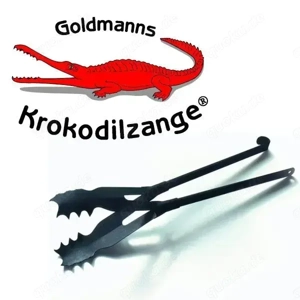 Goldmann Krokodilzange   stabile Kamin- & Holzzange   sehr guter Zustand