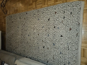 IKEA Baumwoll Teppich beige mit Struktur