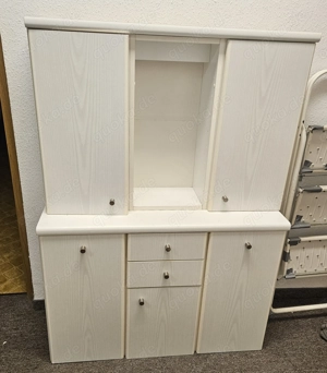 Weißer Badezimmerschrank zweiteilig    hängend oder stehend