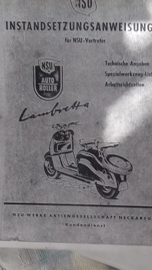 Reparaturanleitung für NSU Lambretta