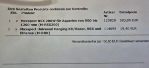 Maxspect RSX200 Meerwasser Led Bild 3