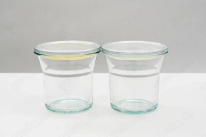 IKEA Glas Vorrat mit dichtem Glasdeckel 14 cm, schick