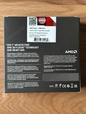 AMD Ryzen 7 9800X3D Neu & Unbenutzt AM5 CPU Bild 3