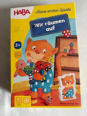 HABA Spiel 'Wir räumen auf' aus der beliebten Serie 'Meine ersten Spiele'.