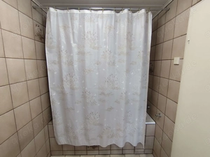 Haushaltsauflösung: Duschvorhang inkl. Stange L= 1,765 m x 2 m