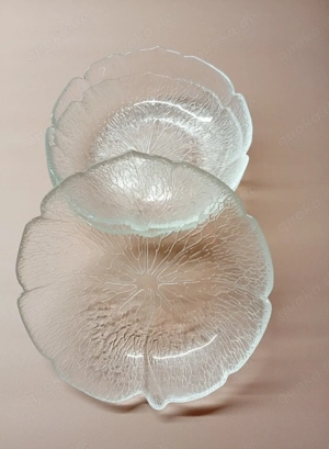 3er Set, Arcoroc Fleur Schälchen, Glas 