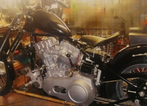 Harley Davidson Panhead Starrahmen Bild 9