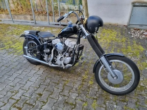 Harley Davidson Panhead Starrahmen Bild 3