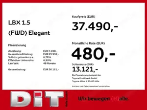 Lexus LBX 1.5 (FWD) Elegant Klima Kamera Sitzhzg