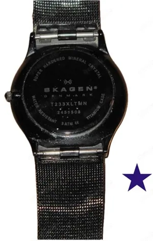 Skagen Herren schwarz Titan Mesh Analog Quarz Armbanduhr