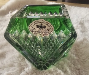 Wunderschöne Bleikristall-Vase   F. Kisslinger Rattenberg